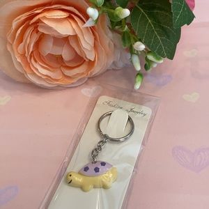 Yellow turtle Keychain.